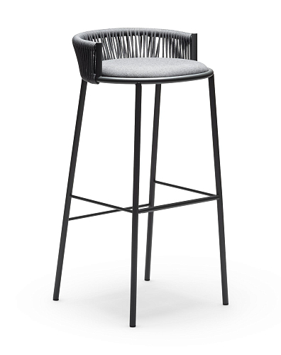 Sgabello da Bar da Esterno Millie SG-80 Grigio