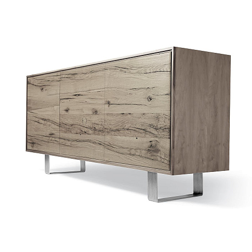 Credenza 3 Ante Materia Rovere Grigio