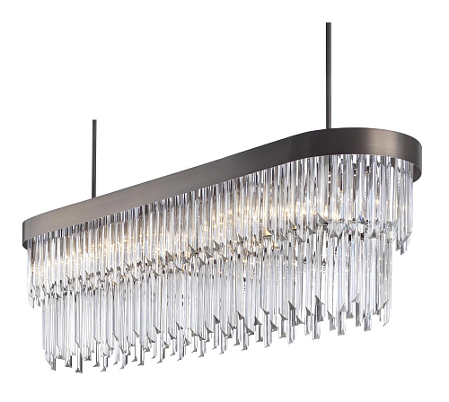 Lampadario Ovale Moderno in Vetro di Murano