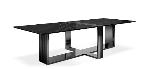 Tavolo da Pranzo XL Nero Whirlwind