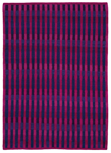 Tappeto Gamba Vertical Stripes Rosa Viola