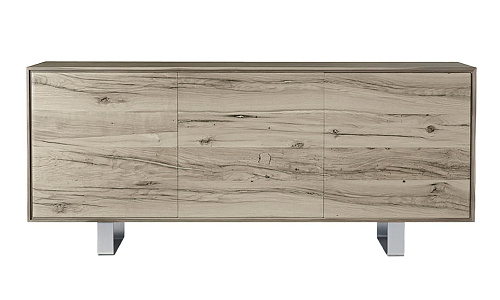 Credenza 3 Ante Materia Rovere Grigio