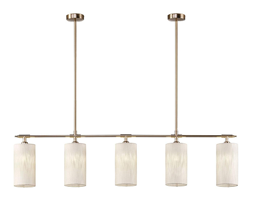 Lampadario Lineare in Ottone Oro Soft