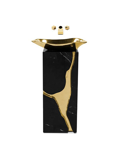 Lavabo A Colonna Shattered Design