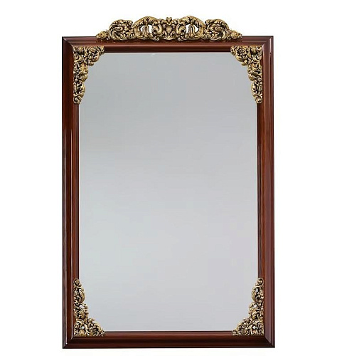 Specchio Classico da Parete Marrone/Oro