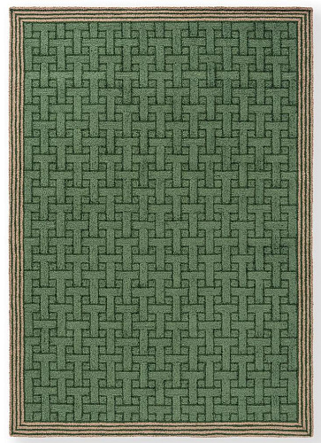 Tappeto TB T Monogram Verde Giada Per Esterni