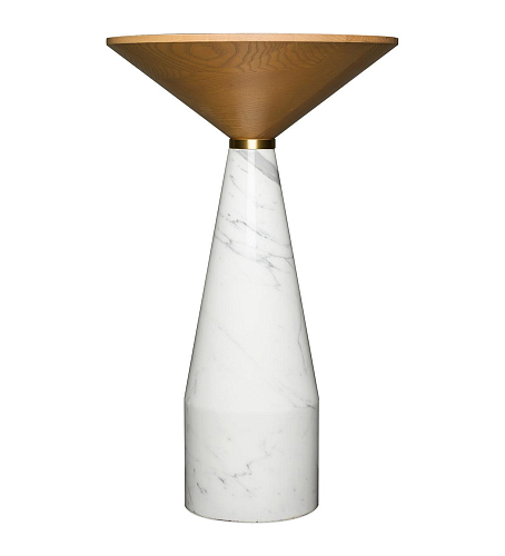 Tavolino Cino in Marmo Bianco