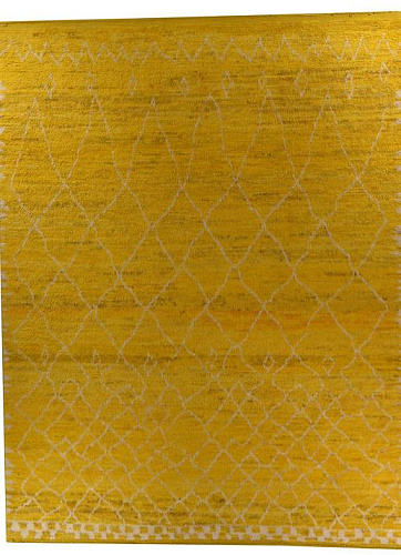 Tappeto Berbero Giallo Alto