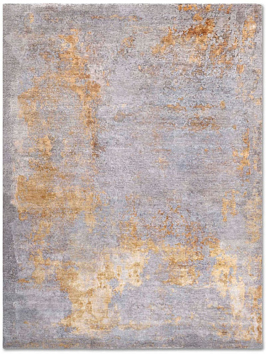Tappeto Annodato Lusso Stereo Grigio/Oro