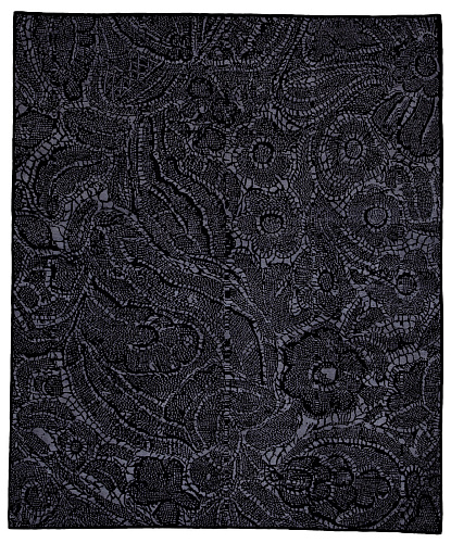 Tappeto Lace Nero