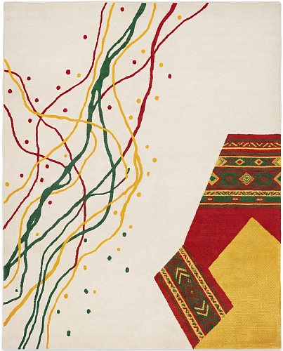 Tappeto Calligraphic Paths Color