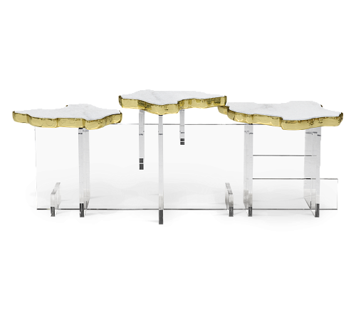 Tavolino Laterale XL Carrara Grande