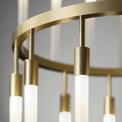 Lampadario ad Anello in Vetro Opaco