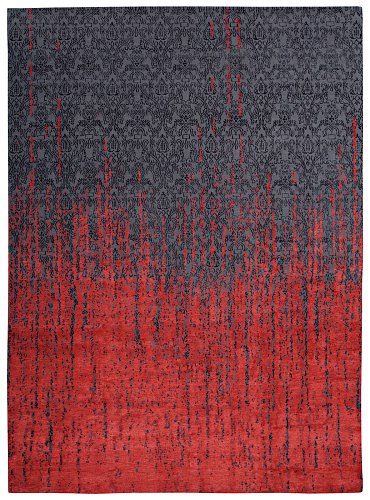 Tappeto Roma Vendetta Grigio Rosso