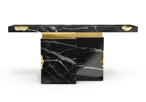 Consolle in Marmo Nero Marquina Dominion