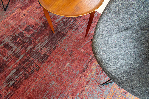 Tappeto Rotondo Nassau Red 9125