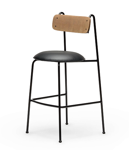 Sgabello da Bar Lena SG-75 Nero