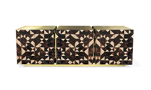 Credenza in Noce Mosaic