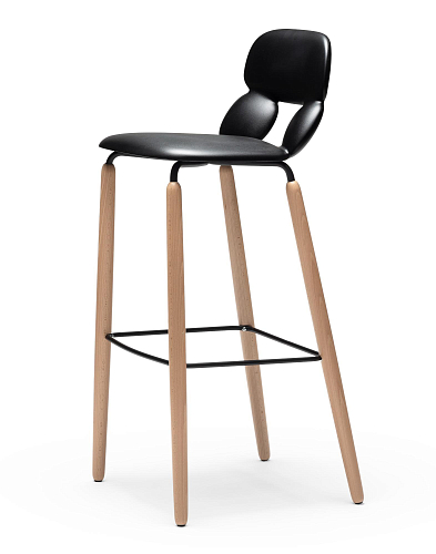 Sgabello da Bar Nube W SG-80 Nero