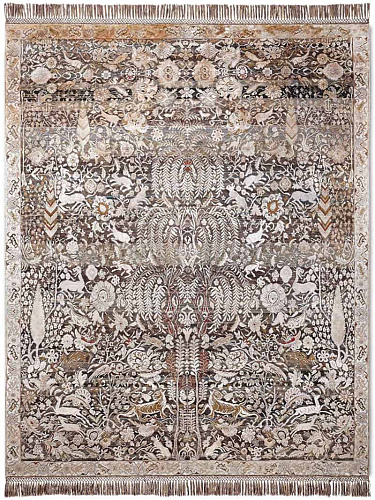 Tappeto Lusso Oro/Grigio