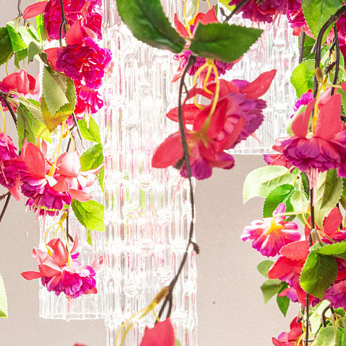 Lampadario Piccolo Pink Cascade