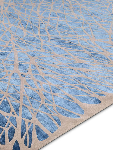 Tappeto Annodato Dresden Blu Navy