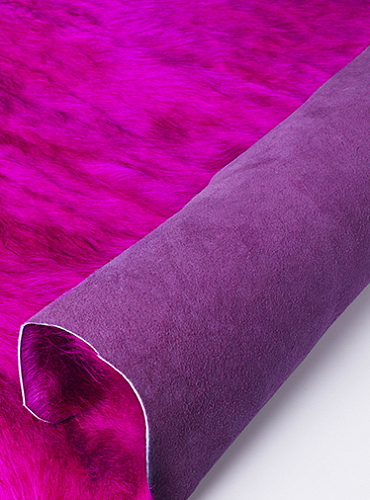 Pelle Di Mucca Fucsia Natural