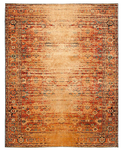 Tappeto Bidjar Kingscross Stomped Reverse Rosso Oro Seta
