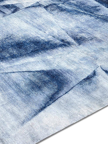 Tappeto Annodato Blu Navy