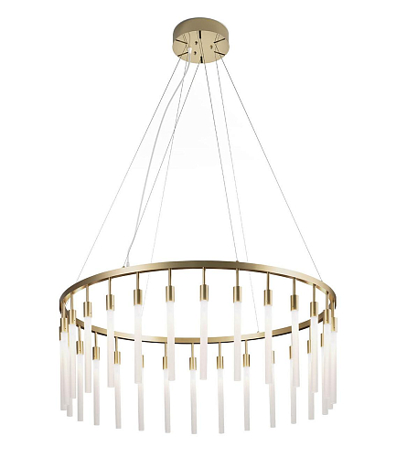Lampadario ad Anello in Vetro Opaco