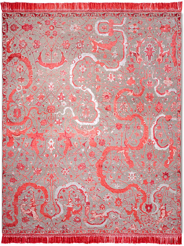 Tappeto Lusso Tabriz Rosso