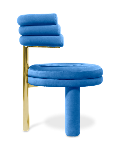 Sedia da Pranzo Blu Kerr