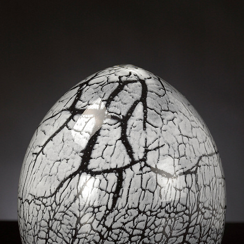 Uovo di Cristallo Crackled Dark