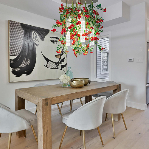 Lampadario Grande Wil Red Roses