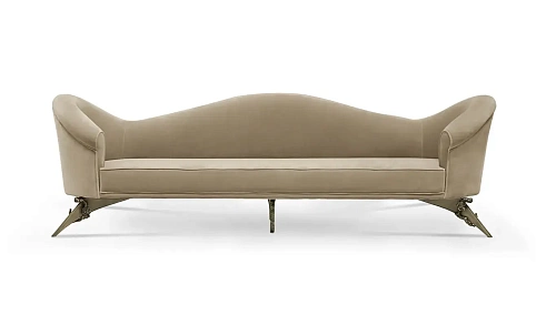 Colette Divano Base in Metallo Floreale