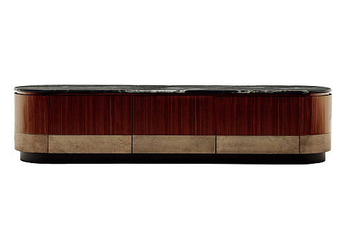 Madia TV Alma in Legno con Piano in Marmo