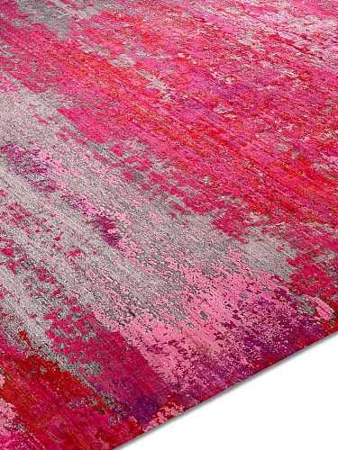 Tappeto Lusso Fatto a Mano Rosa