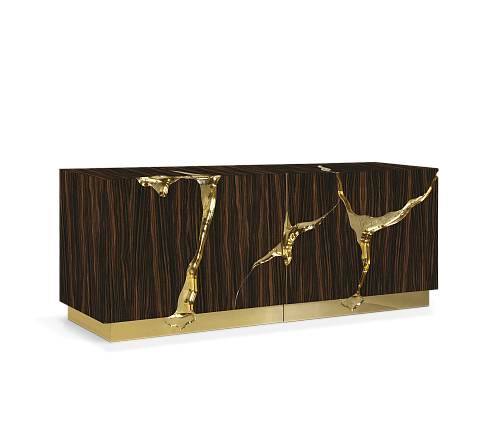 Credenza Opulenta Marrone & Oro