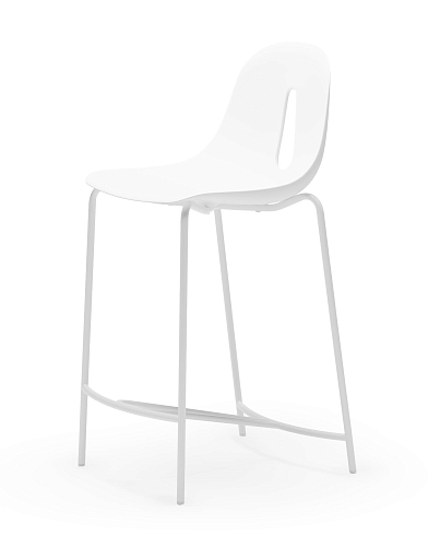 Sgabello da Bar Gotham SG-65 Bianco