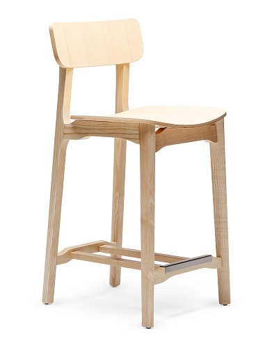 Sgabello da Bar in Legno Cacao L SG-65