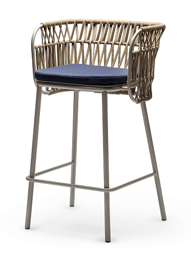 Sedia da Bar da Esterno Jujube SG-Int Beige / Blu