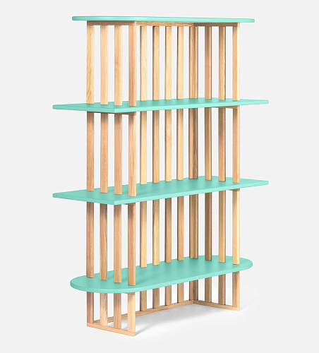 Libreria Verde a Quattro Ripiani