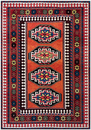 Tappeto Red Mix 9844