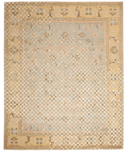 Tappeto Ziegler Prince Checker Blue Grey