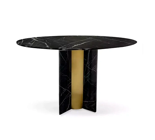 Parisian Tavolo da Pranzo Marmo Nero Marquina