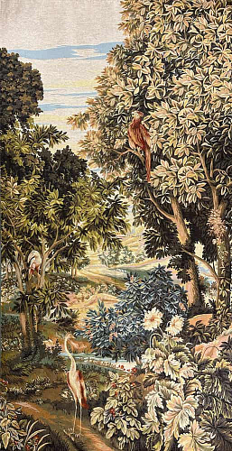 Arazzo Vegetazione con Uccelli