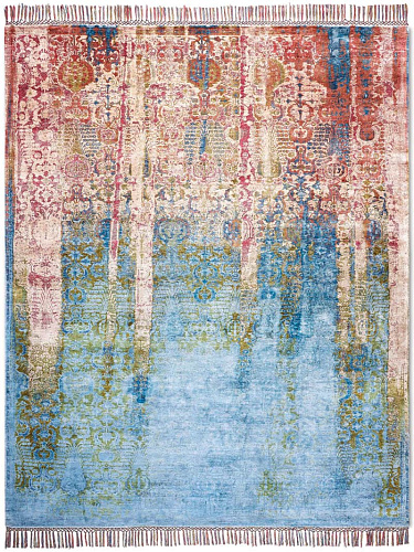 Tappeto Annodato Lusso Bosco Multicolor