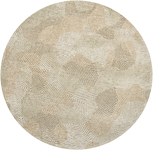 Tappeto Rotondo Beige Conchiglia 9229