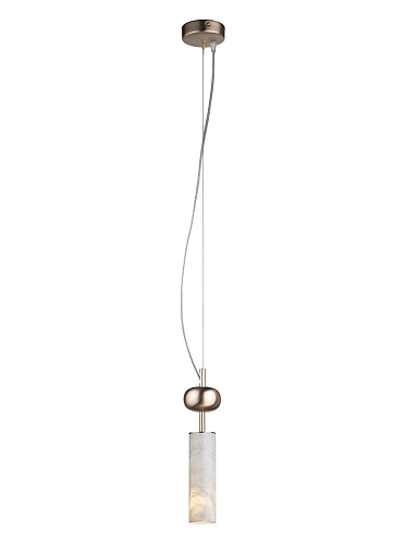 Pendente in Marmo di Carrara con Finitura Oro Soft