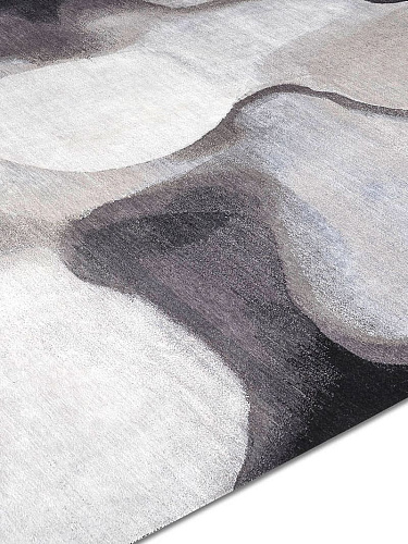 Tappeto Lusso Fatto a Mano Argento/Grigio